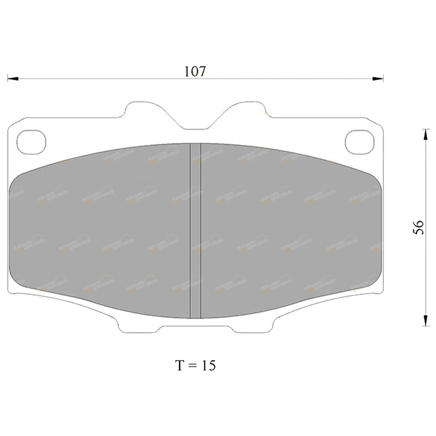 Front Disc Brake Pad Set for Toyota Bundera RJ70 LJ70 LJ71 (1984–1991)