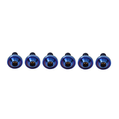 6 x M6x10mm Titanium Alloy Torx Head Bolts for Bike Motor