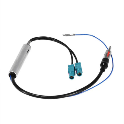 Dual Fakra-Din AM/FM Radio Antenna Adaptor for Various Makes & Models
