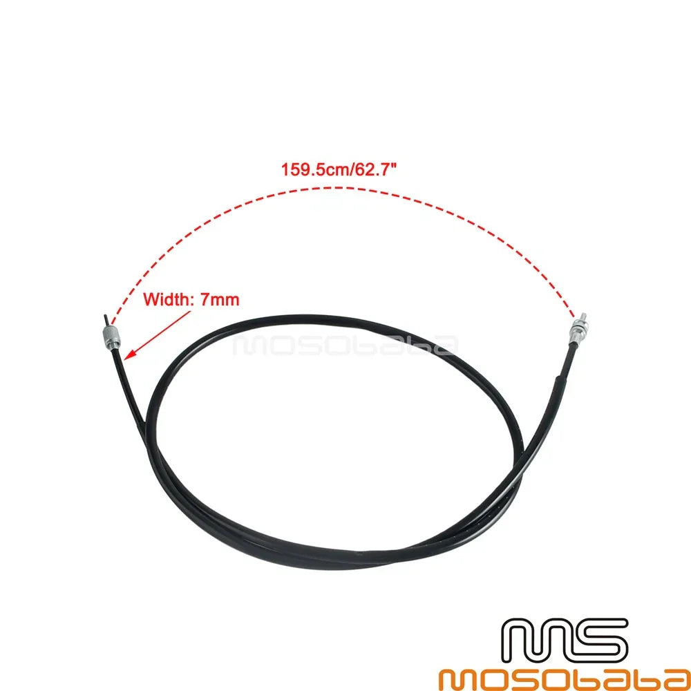 Speedometer Cable for Kawasaki VN650S (2015-2016) Black Stainless