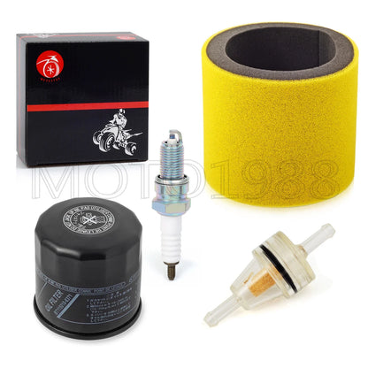 Air Filter Foam Oil Filter Spark Plug for Kawasaki KVF400 Prairie 4x4 (1997–2002)