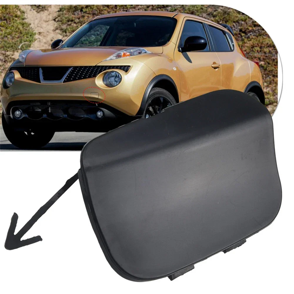 Black Front Bumper Tow Hook Eye Cap Cover for Nissan Juke (2011-2014)