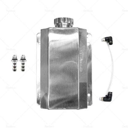 2L Aluminum Coolant Radiator Overflow Tank for Universal Vehicles (N/A)