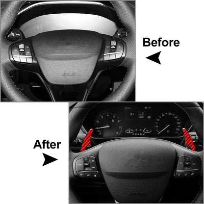 Steering Wheel Paddle Extensions for Ford Focus EcoSport Escape Kuga (2012-2023)