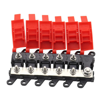 5-Way Fuse Holder Block 200A for Car Distribution Multi-pole Fuse