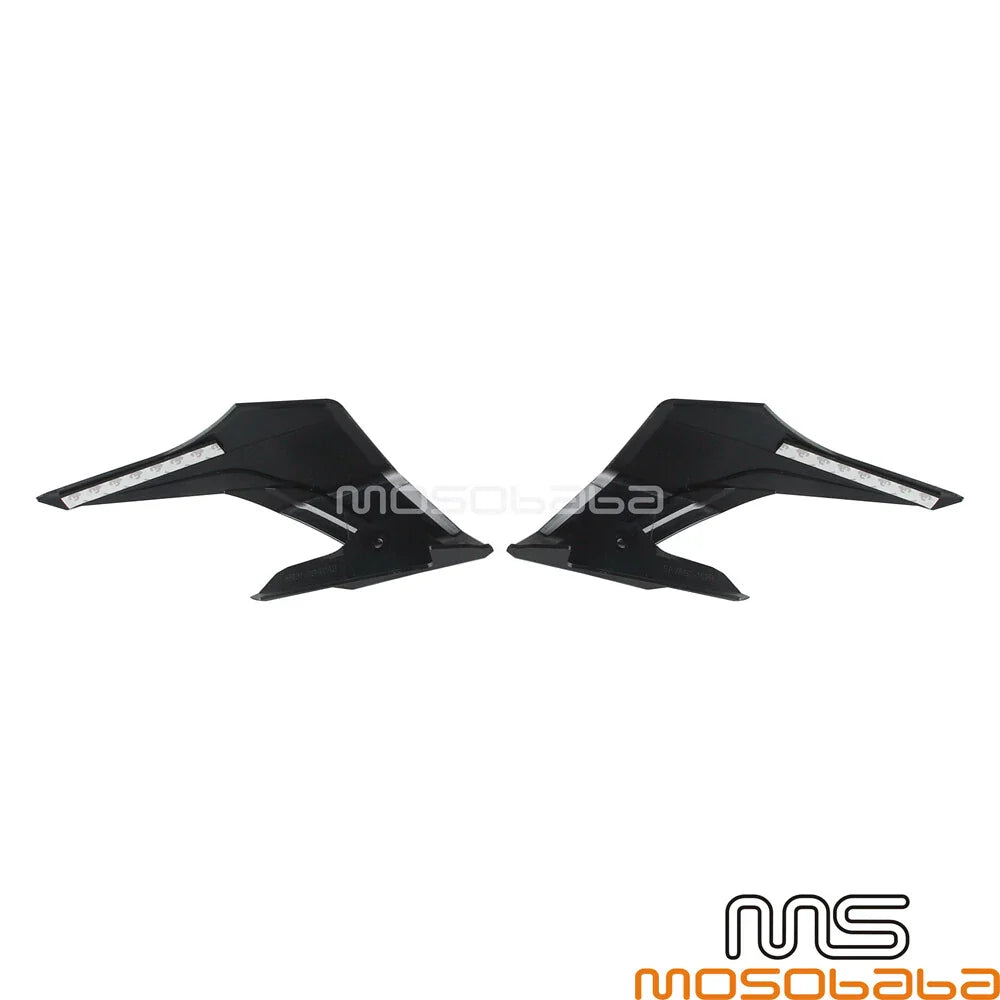 Black Universal Winglets Side Fin Trim Covers for Honda CB650R (2018-2023)