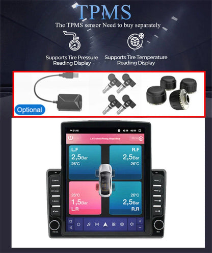9.7" Vertical Android 13 Stereo Radio GPS for 2004-2010 Toyota Sienna