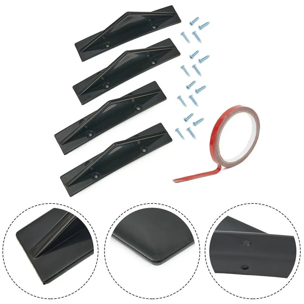 4 x Rear Bumper Diffuser Lip Splitter Fin Trim Cap for Chrysler 300 (2005–2023)