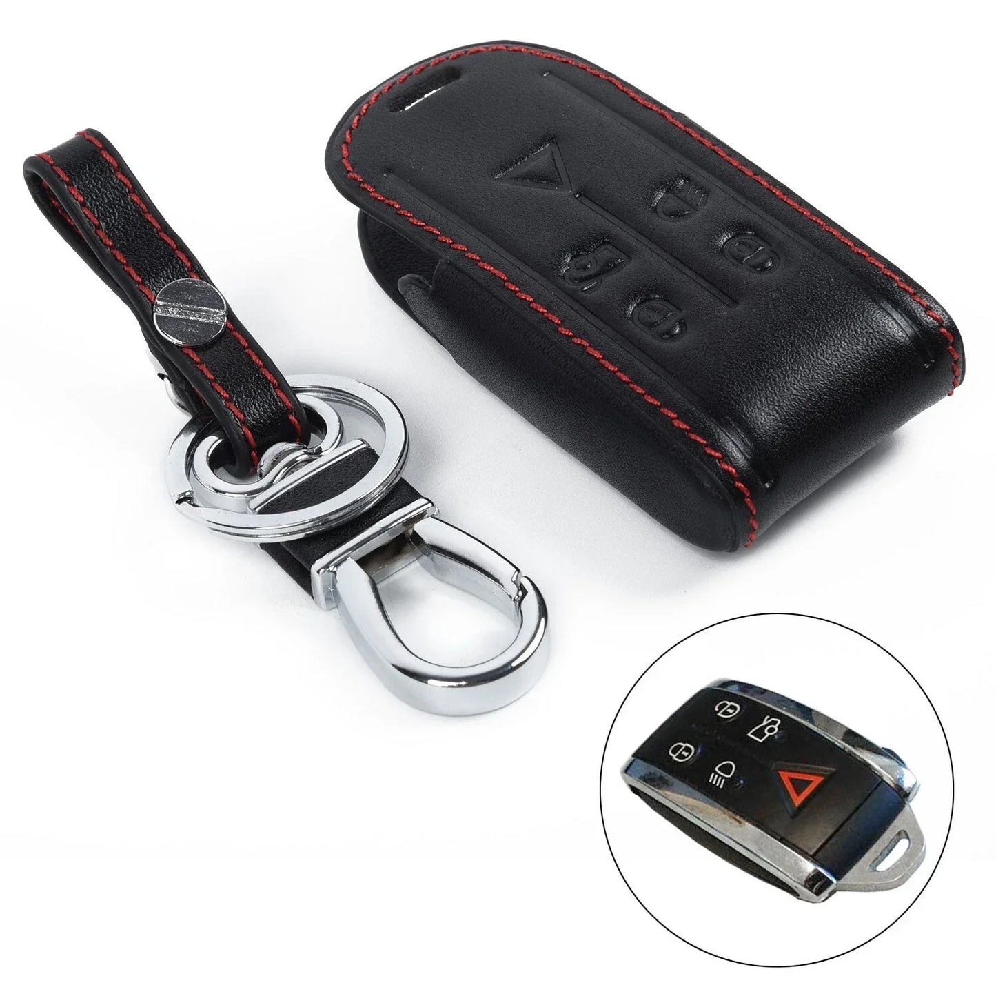 Car Key Fob Case Holder-Cover for Jaguar XK XF XJ8 XR8 XRR (2007–2013)