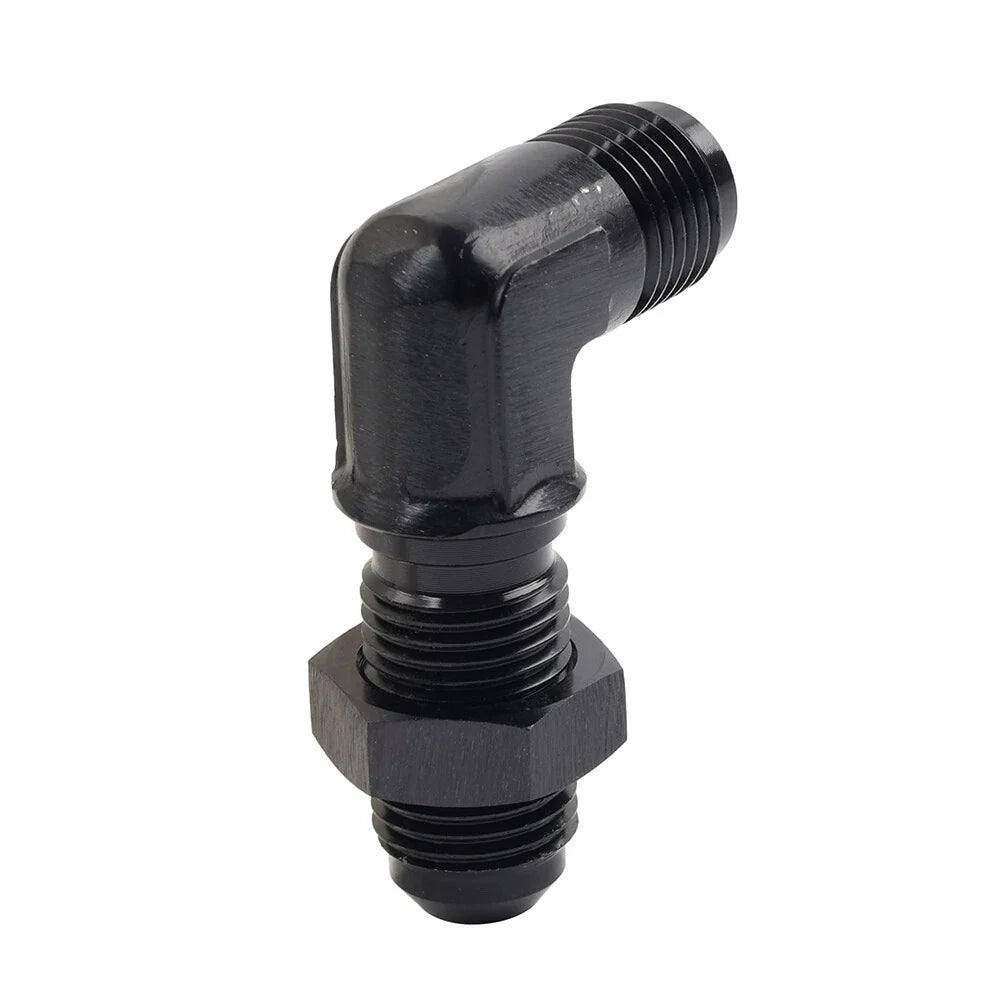 6AN Male to Male 90 Degree Flare Union Bulkhead Adapter Fitting
