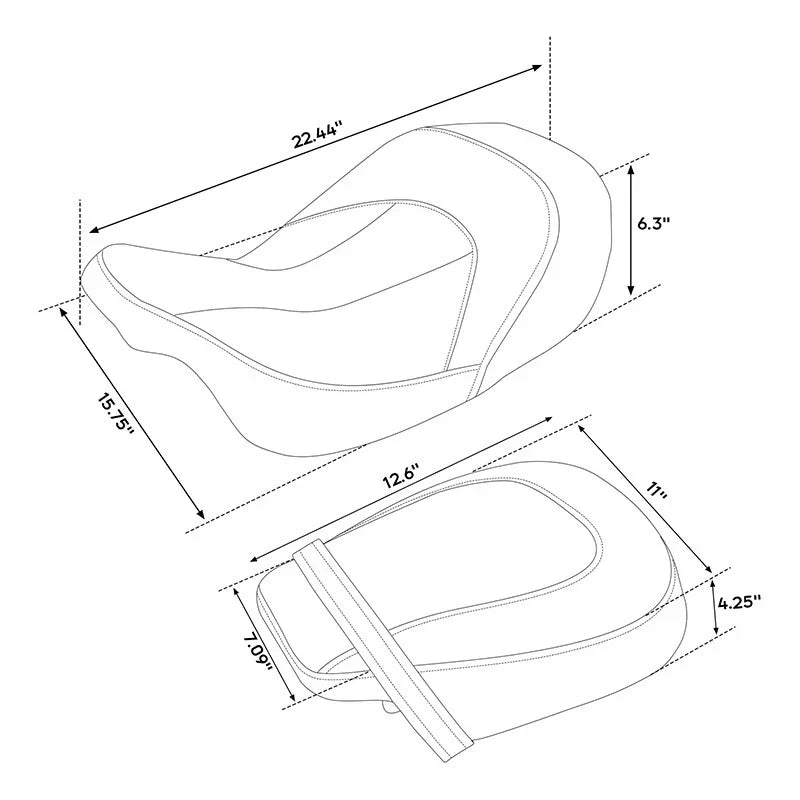 Driver Seat Fit For Harley Street Glide Electra Glide (2009-2023)