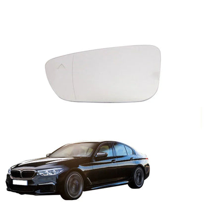 Heated Left Mirror Glass w/Blind Spot for BMW 530i 540i 740i (2016-2022)