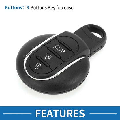 3 Buttons Keyless Entry Remote Fob Case for BMW Mini Cooper (2015 - 2017)