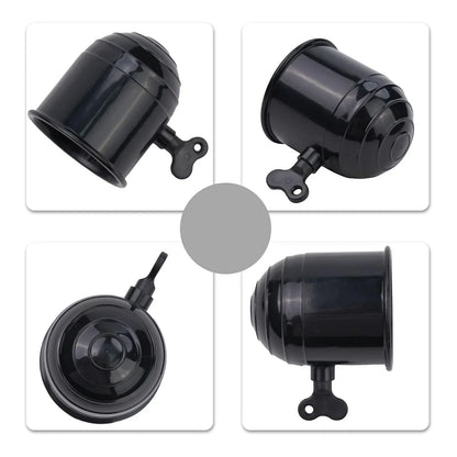 1pc 50mm Car Tow Bar Ball Cover Lockable Key Towing Hitch Trailer Protector Cap