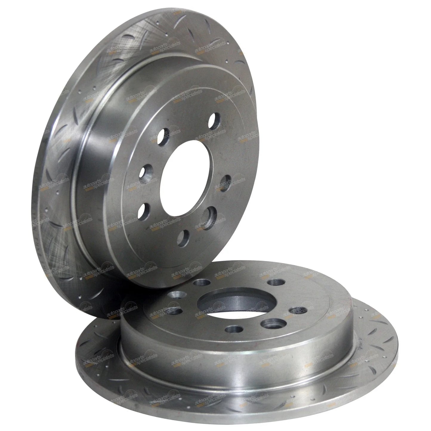 Rear Disc Rotors Drilled + Slotted for Ford Falcon AU (1998 - 2000)