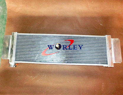 Universal Aluminum Liquid Heat Exchanger Air to Water Intercooler Radiator + Fans