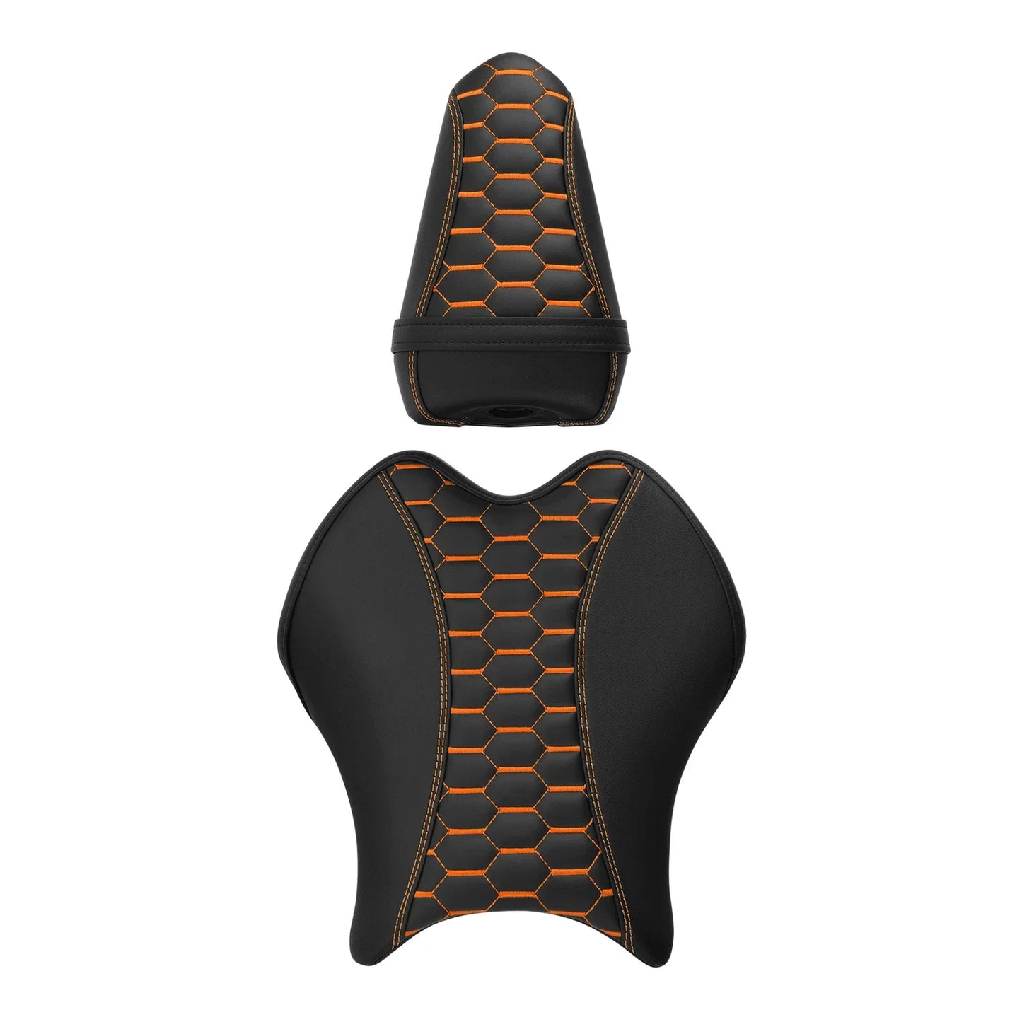 Black Orange Driver & Passenger Seats for Yamaha YZF R6 (2017-2022)