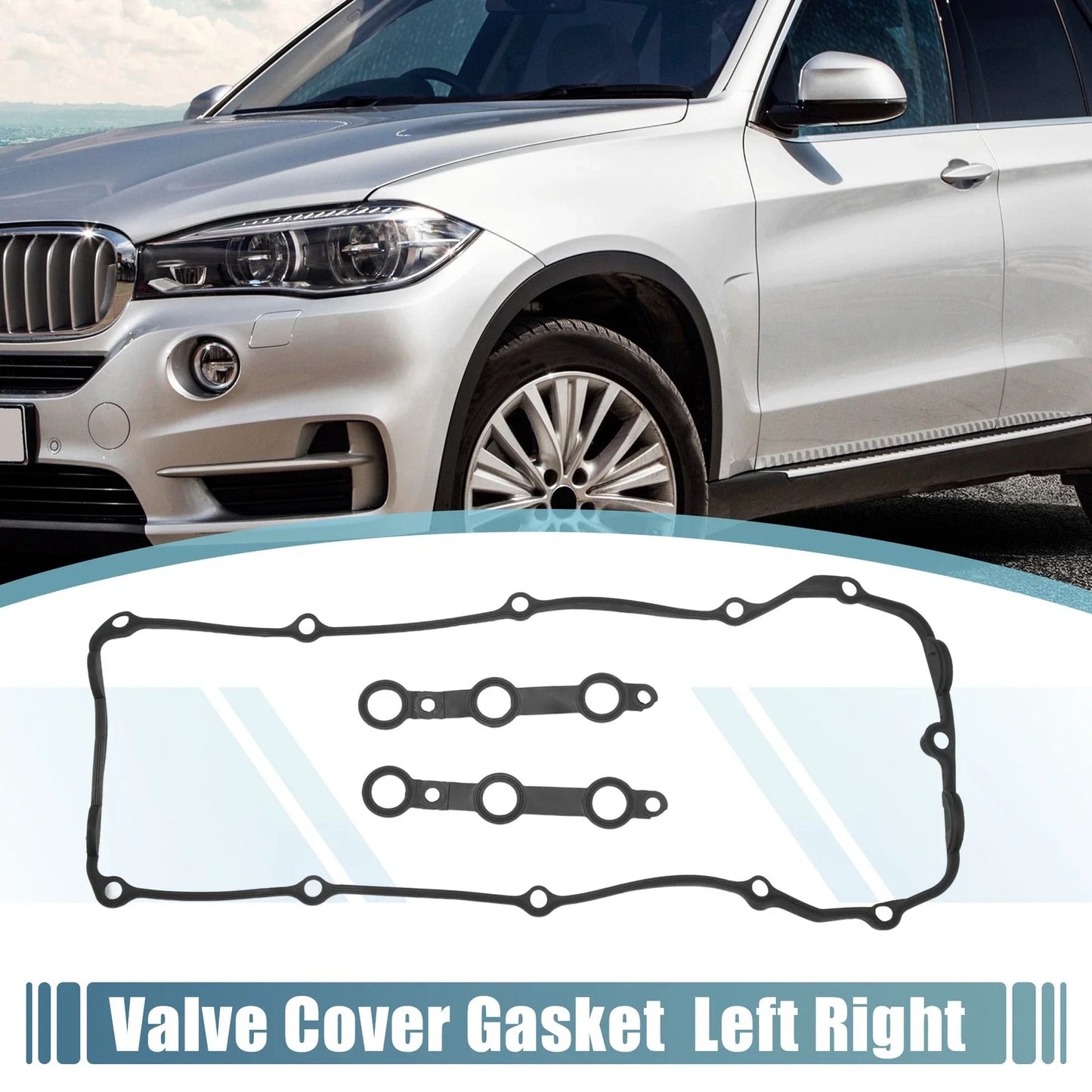 Valve Cover Gasket Seal Set for BMW 330i Base 3.0L L6 (2003-2005)