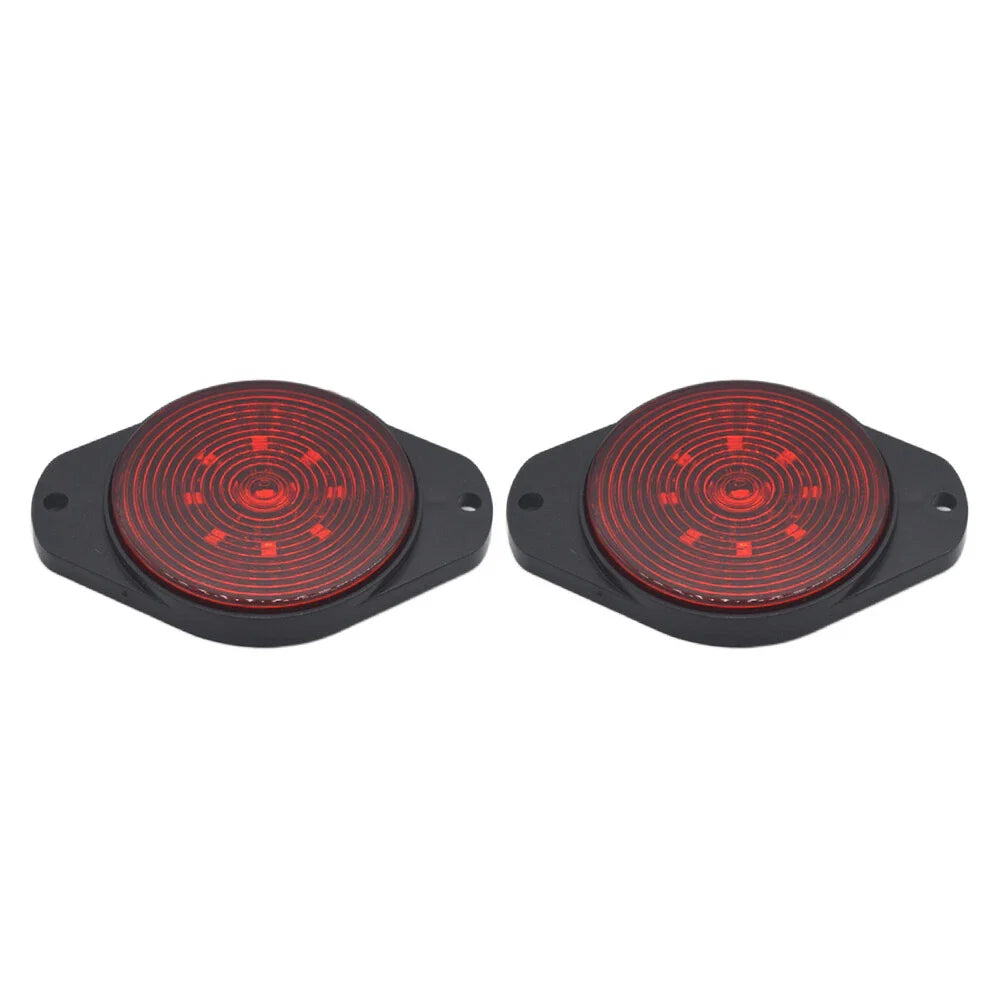 Round 9 LED Side Marker Lights for Car, Bus, Truck, Trailer