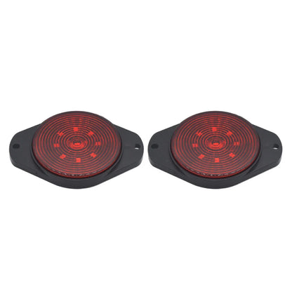 Round 9 LED Side Marker Lights for Car, Bus, Truck, Trailer