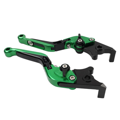 Green Extendable Brake Clutch Levers for Aprilia Tuono V4 1100RR 17-21
