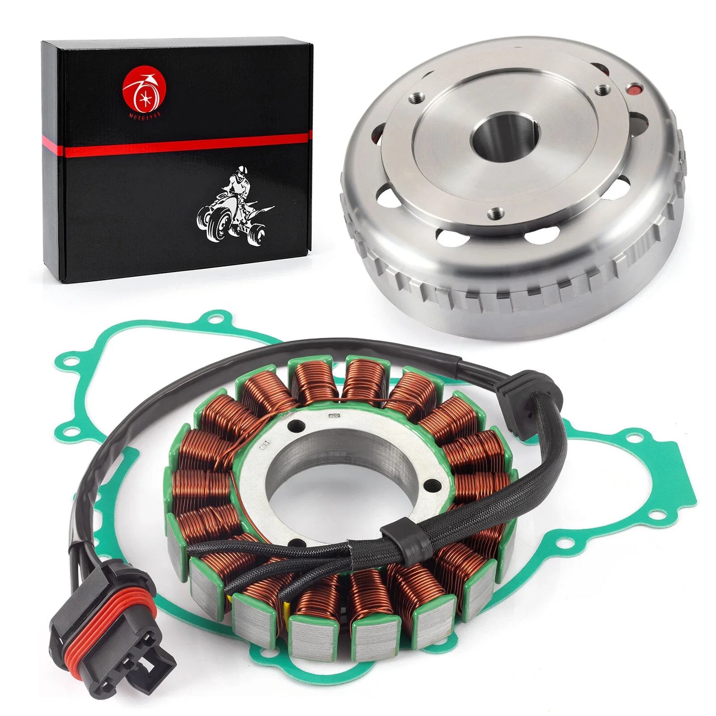 Stator + Flywheel W/ Gasket for Polaris Ranger 900 XP RZR 900/1000 (2013–2024)