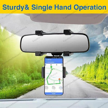 Universal Auto Rear-view Mirror Mount Holder for Cell Phone GPS