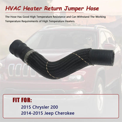 HVAC Heater Hose Connector Black for Chrysler 200, Jeep Cherokee (2014-2015)