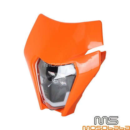 Universal Orange Headlight LED Light for KTM EXC 250 350 450 500 (2017-2023)