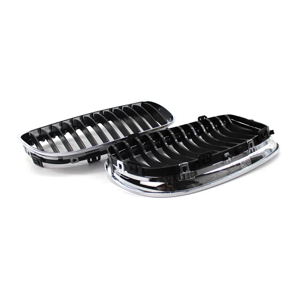Front Kidney Grille Chrome Black for BMW E90 E91 328i 335i (2009-2011)