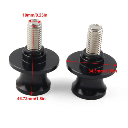 10MM Swingarm Spools Slider Screws for KAWASAKI ZX6R (1998-2011) Orange CNC