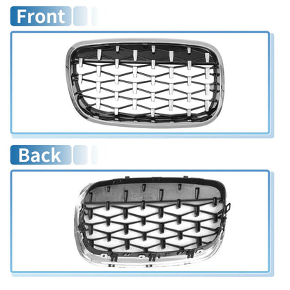 Front Hood Bumper Grille Grill 1 Pair for BMW X5 X6