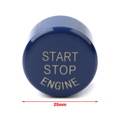 Blue Engine Start Stop Button Cover Trim for BMW 5 Series G30 (2017-2023)