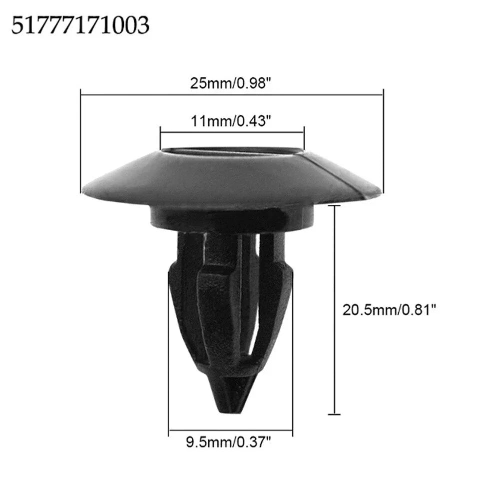 Car Door Side Sill Skirt Trim Rocker Molding Clips for BMW X6 (2008–2014)