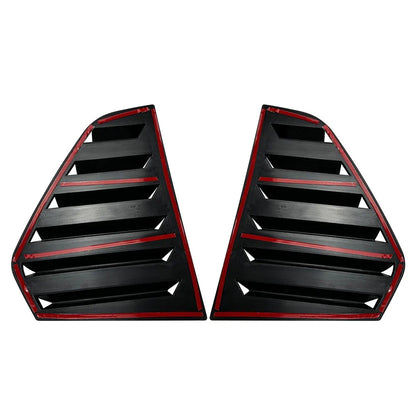 Rear Window Side Vent Shutter Louver Cover Trim for VW Golf 8 (2020-2022)
