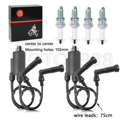 Ignition Coil & Spark Plug W/ Cap for HONDA Goldwing 1100 GL1100 (1980–1981)