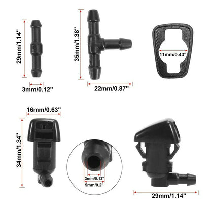 7pcs Wiper Fluid Squirter Nozzle for Ford F-250 F-350 F-550