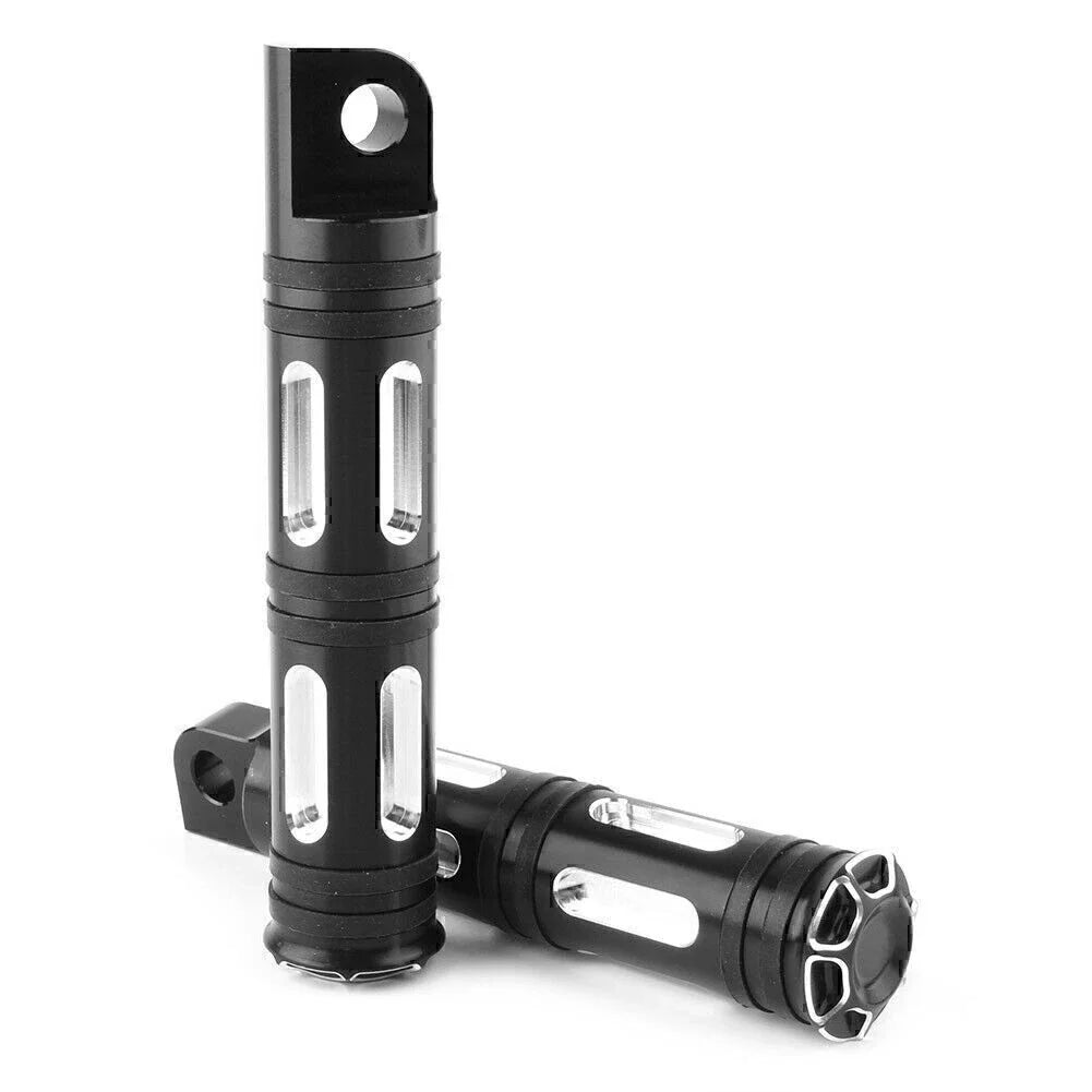 Black Male Mount Foot Pegs for Harley Touring Models (2014-2023)