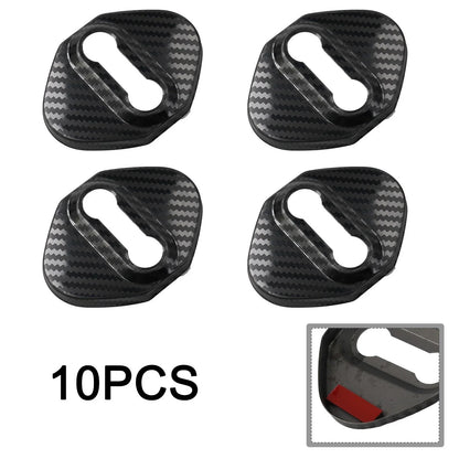 Black Door Lock Protective Cover Trim for Toyota Tundra (2014–2023)