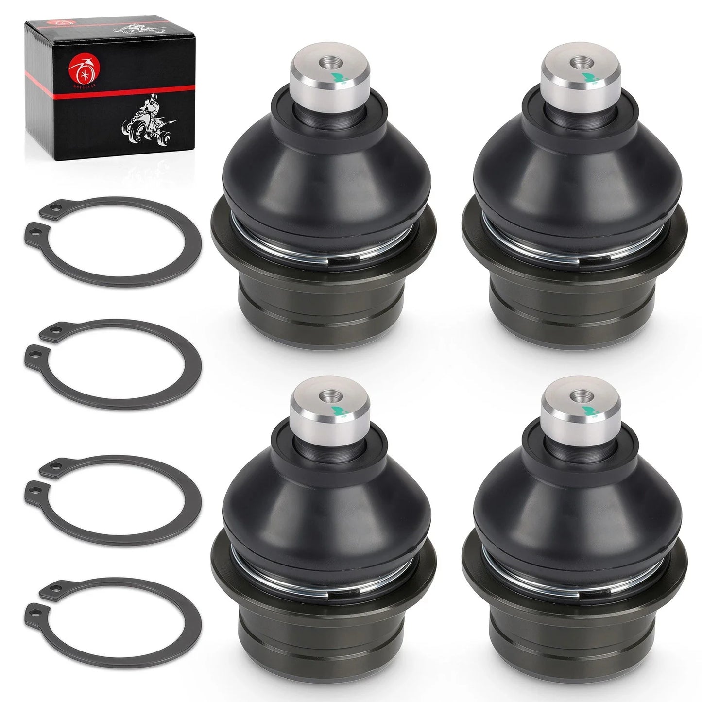4 Pcs Ball Joints for Suzuki Vinson 500 4x4 LT-A500F Upper and Lower(2002-2007)