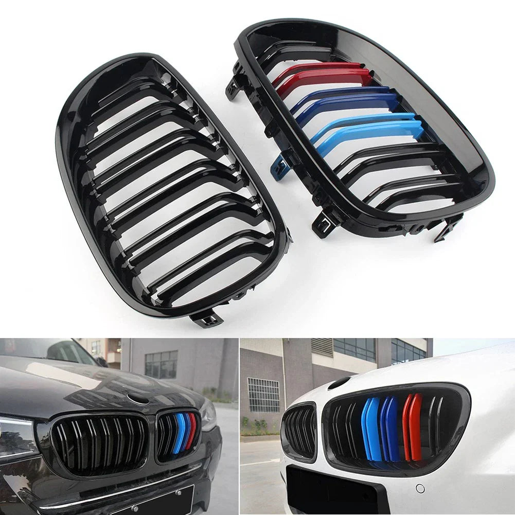 Upper Mesh Grille for BMW E60 E61 5 Series (2003-2010) Gloss Black