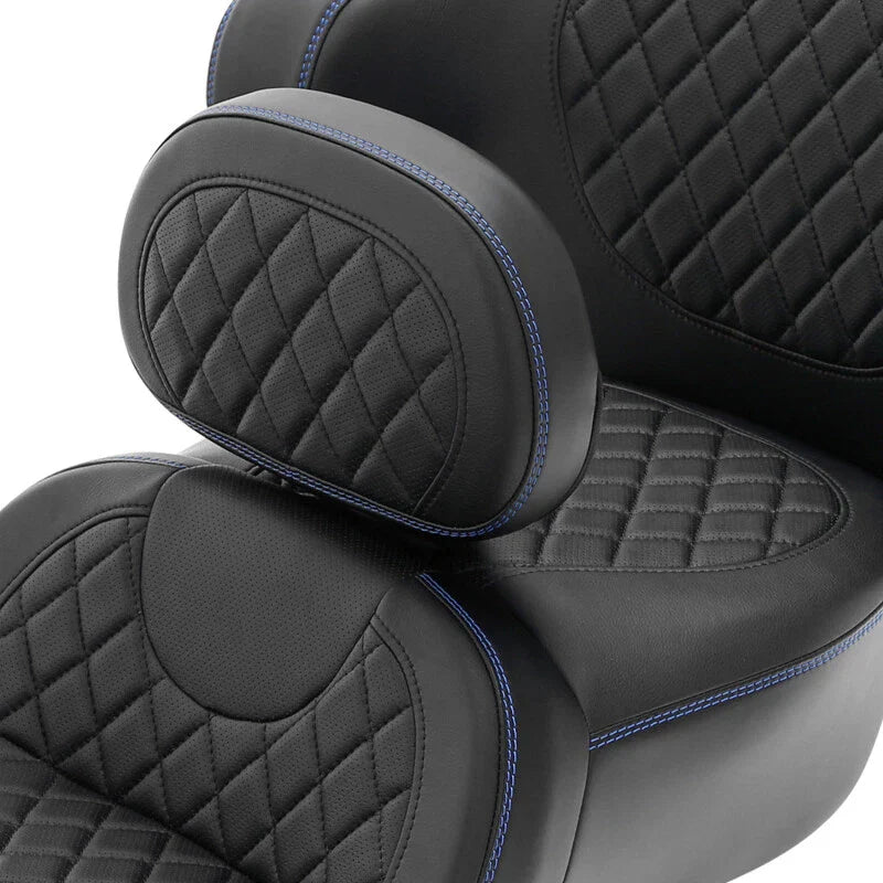 Black Driver & Passenger Seat Backrest for Harley CVO Street Glide (2014-2023)