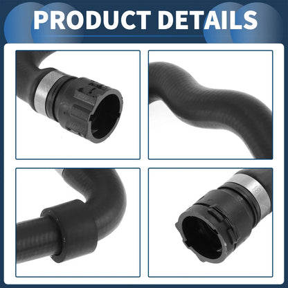 HVAC Heater Hose Rubber Black for BMW X5 3.0i (2001 - 2006)