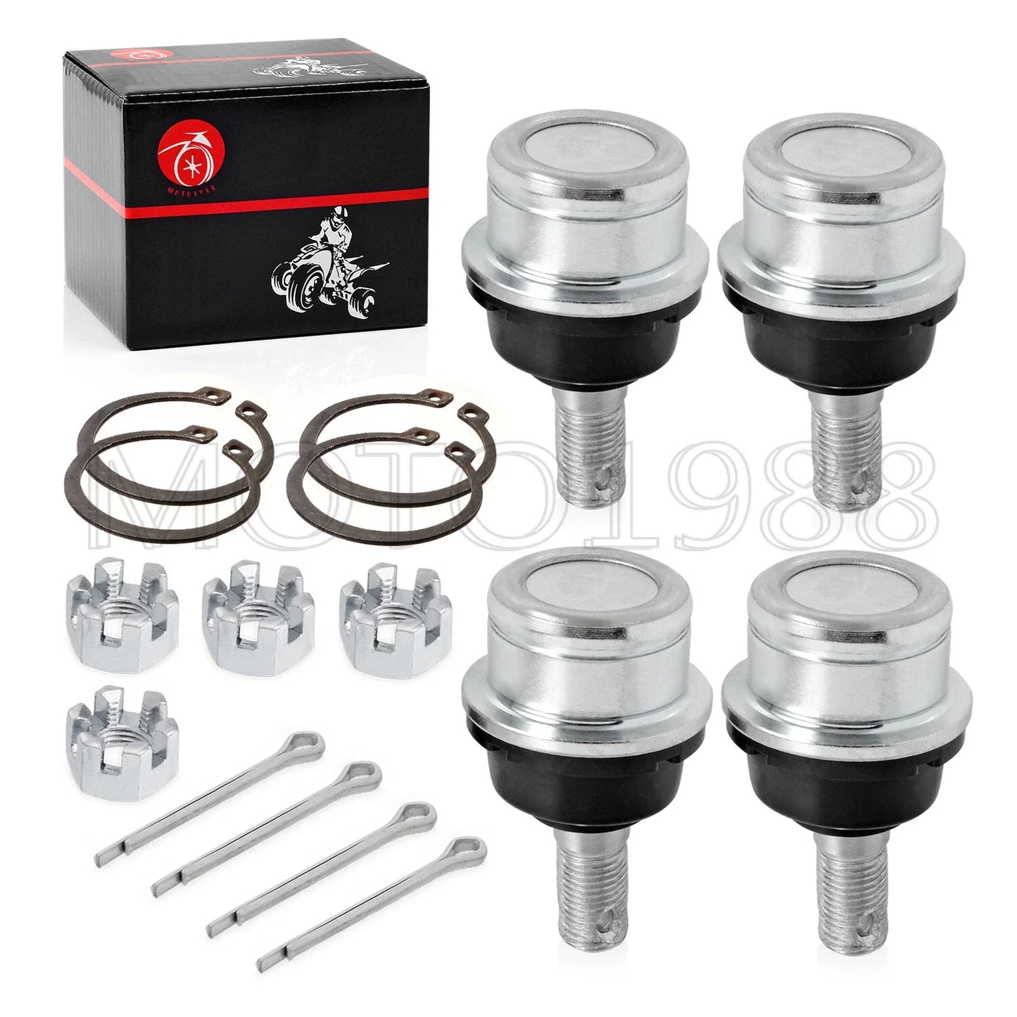 Front Upper A-Arm Ball Joint Kit 4 x for Honda FourTrax 300 (1993–2000)