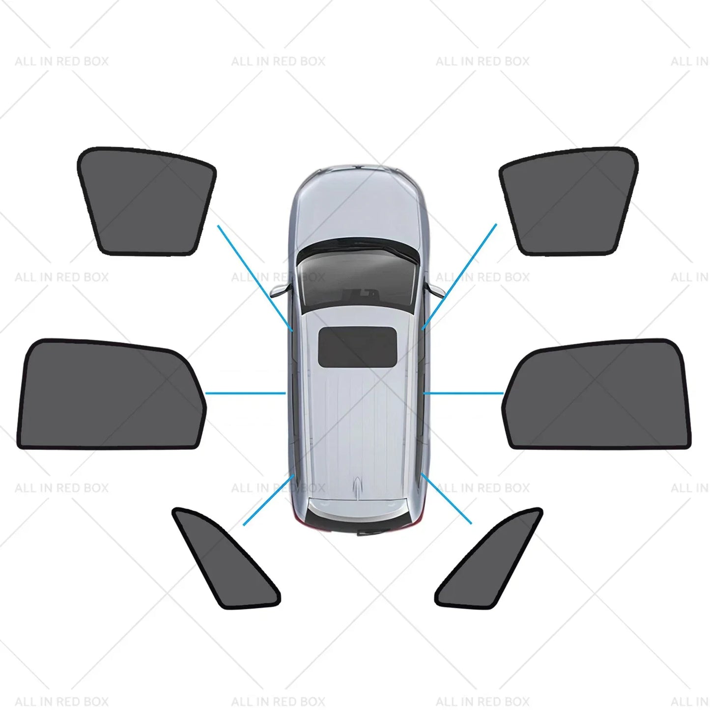 Magnetic Mesh Sun Blind Shades for Audi Q3 RS Q3 (2019-2025)