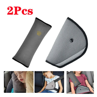 Car Safety Strap Cover & Shoulder Pillow Pad Cushion for Kids Seat Belt