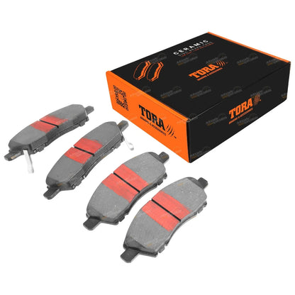 Front Ceramic Disc Brake Pad Set for Nissan Micra K13 (2010 - 2016)