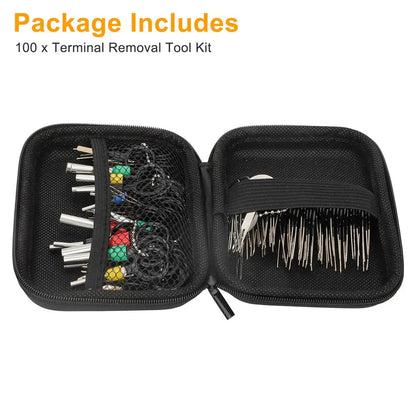 100 x Ejector Wire Extractor Connector Puller Tool for Car SUV