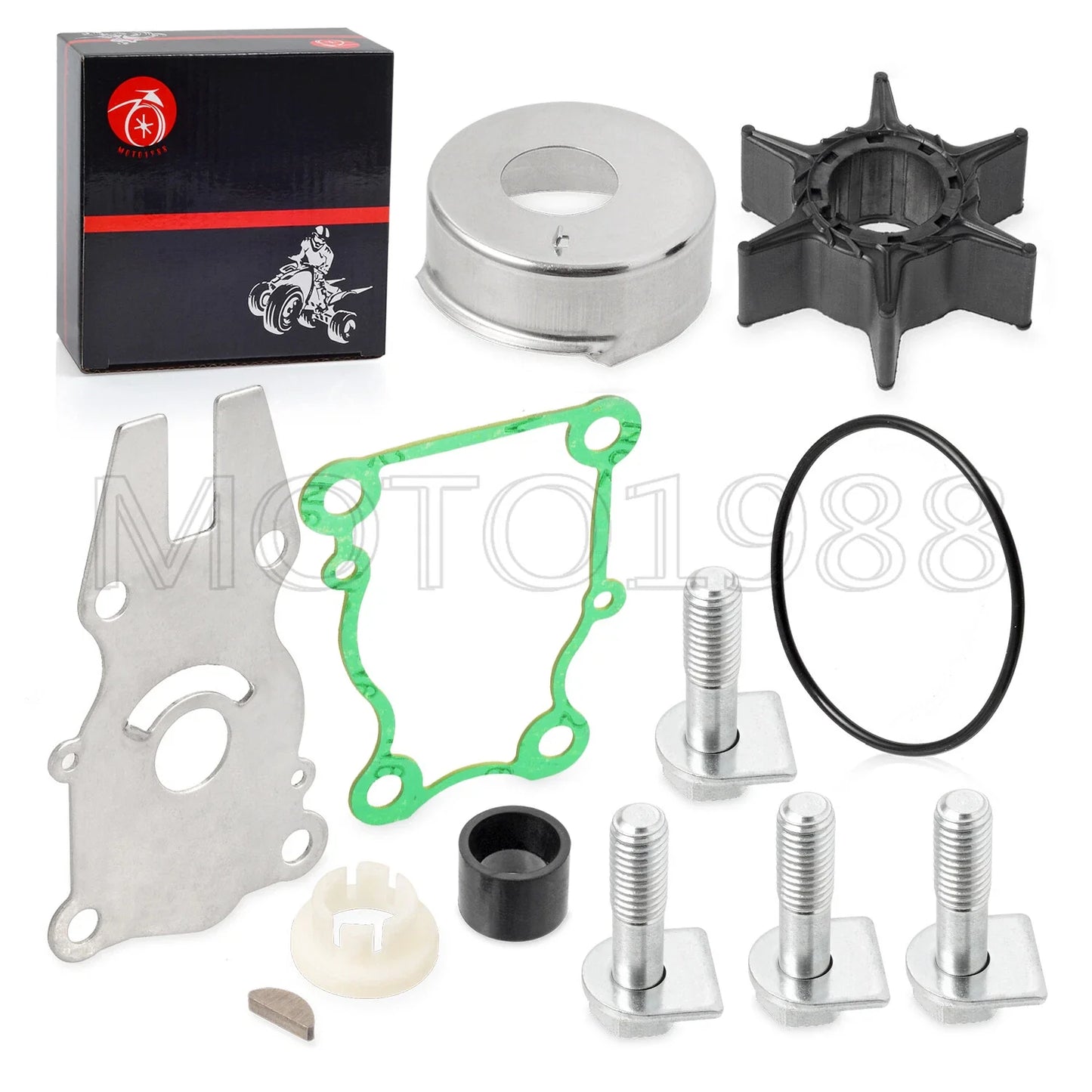 Water Pump Impeller Kit for Yamaha 50HP 2Stroke 50E/50T/C50/P50 (1995–2004)