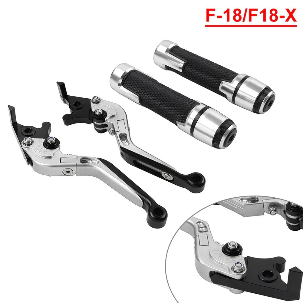 Folding Extendable Brake Clutch Levers & Handlebar Grips for BMW C650GT C600